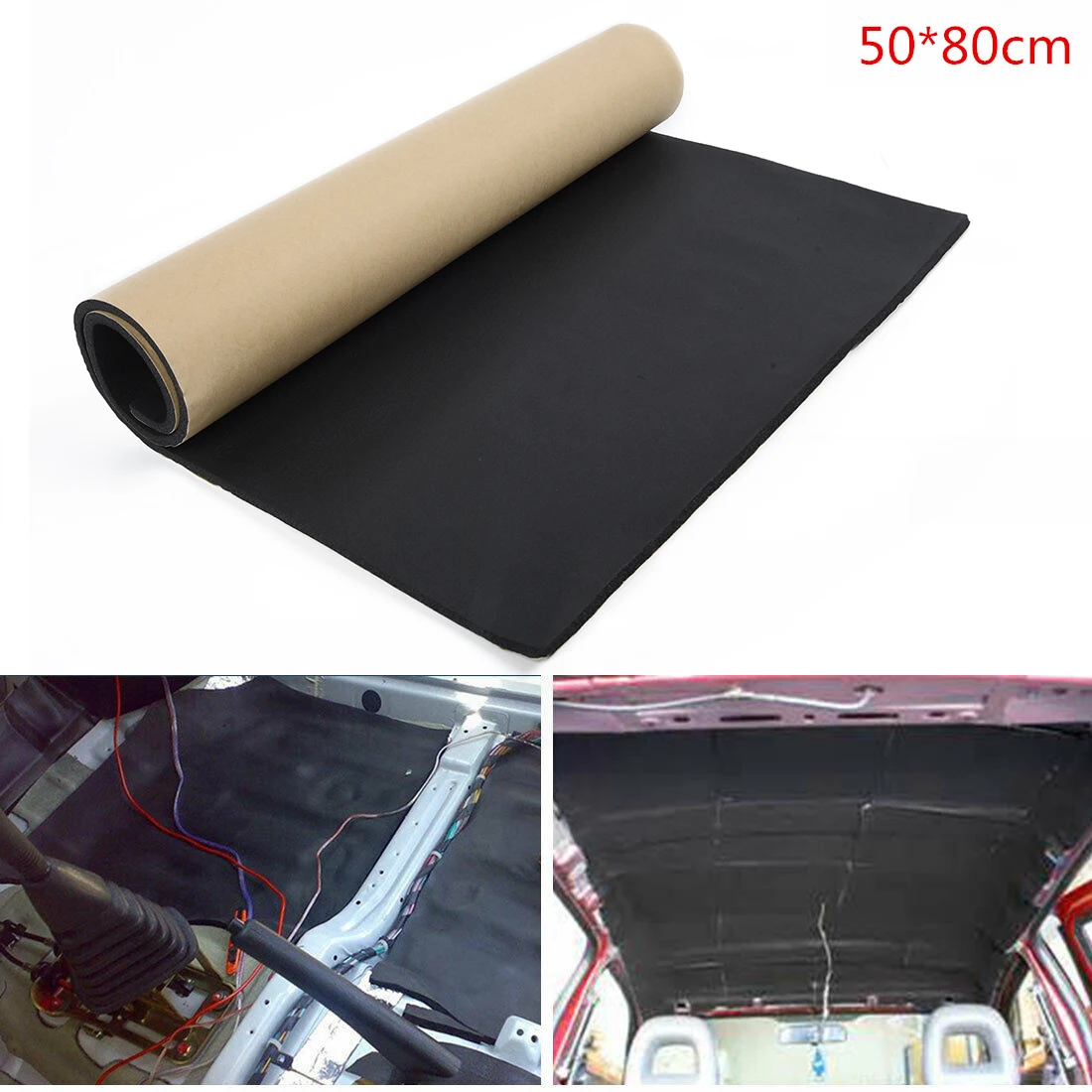 

1 шт., автомобильная шумоизоляция, 5 мм, 50x80 см