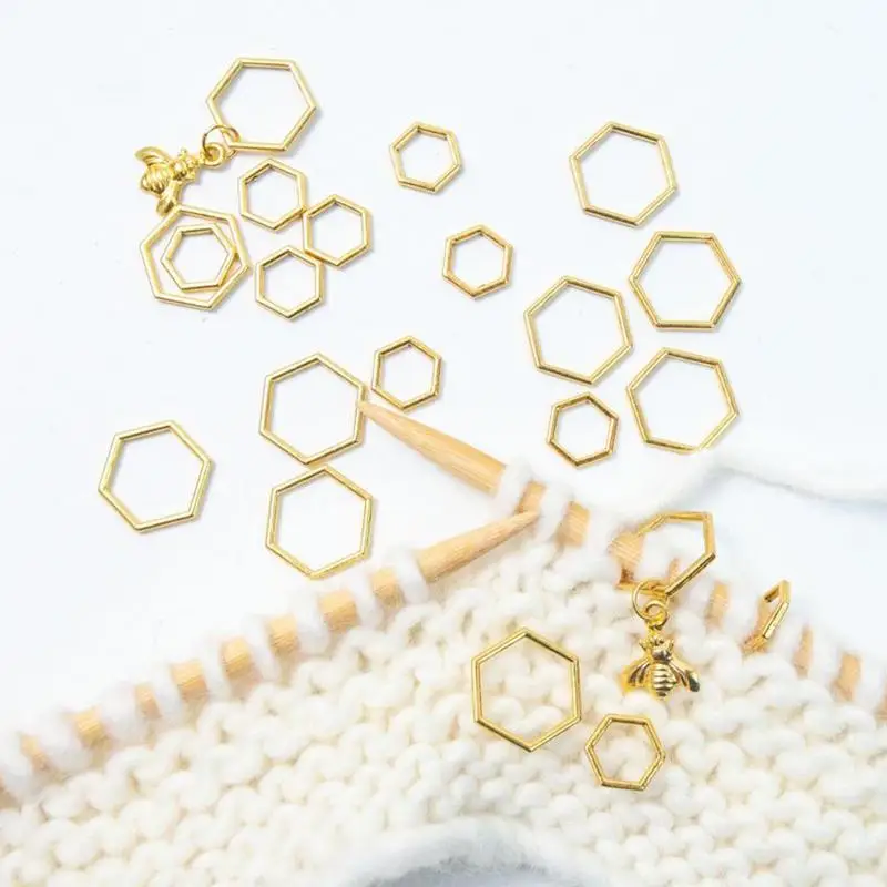 

Bee-shaped Locking Stitch Markers Crochet Latch Needle Clip Knitting Accessories Marker Sewing Supplies