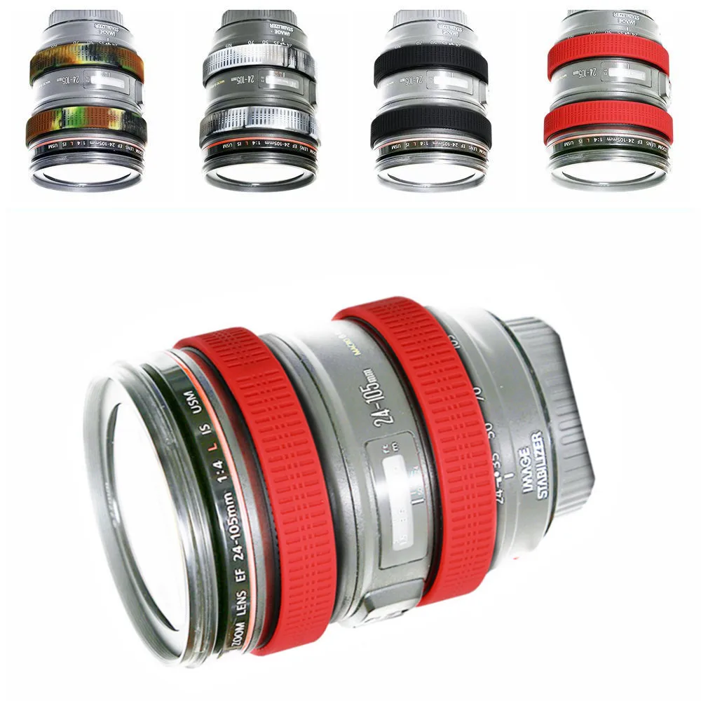 For Canon EF 24-105mm f/4L IS USM Silicone Focus Ring + Zoom
