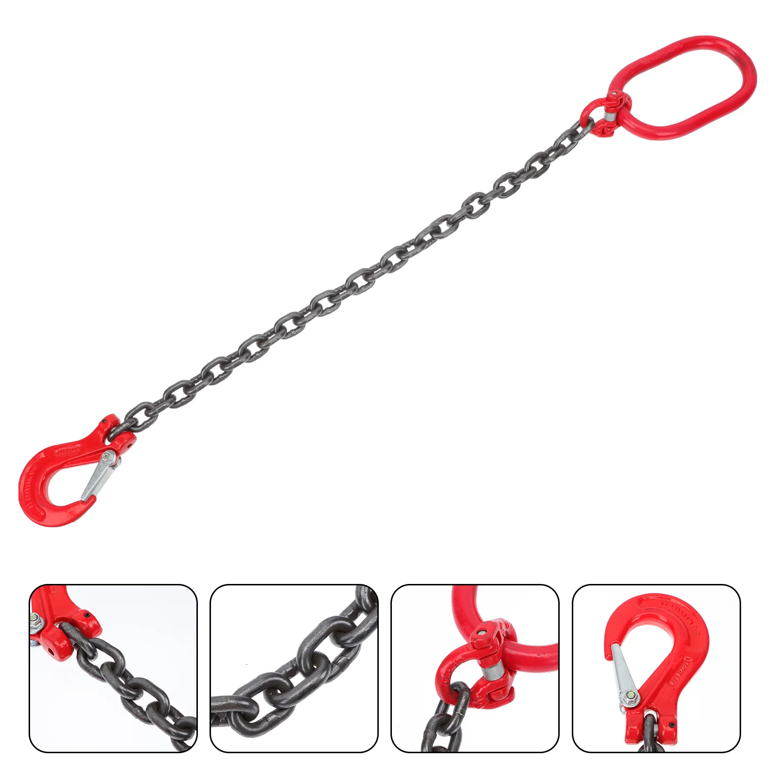 

Chain Sling Lift Chain with Grab Hooks Lifting Sling Chains 1 Ton Capacity