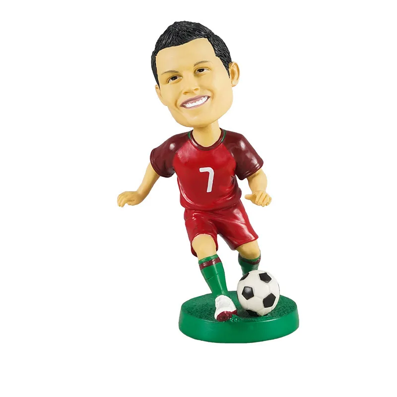 

Toys Resin Model Action Figures Football Star Doll Desk Home Decor Car Room Decoration Shakeable Birthday Gifts for Boys Girls