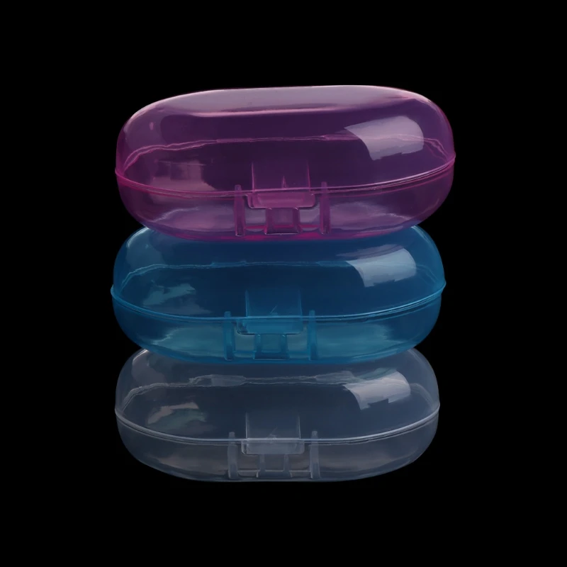 

Портативная детская зубная щетка на палец для держателя корпуса, ящик для хранения, прозрачный для Tra 40JC