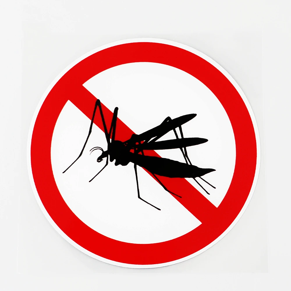 

Car Sticker Personalized Stickers No Mosquito Bite Warning Decorative Accessories PVC Fashion Auto Window Bumper Quality Decals