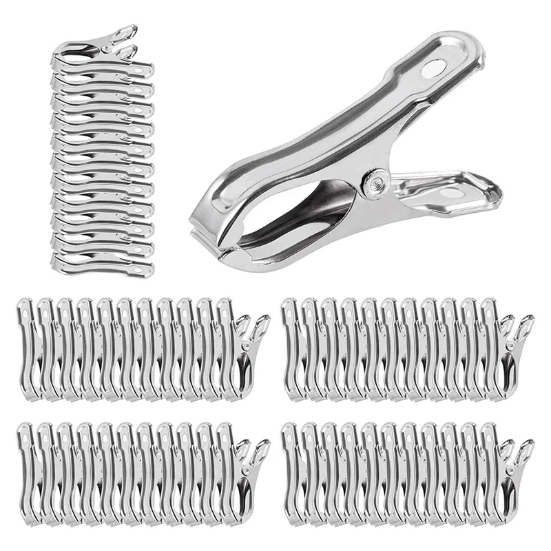 

HOT SALE 120 PCS Garden Clips,Greenhouse Clamps Stainless Steel,Greenhuose Clips For Netting,Have A Strong Grip