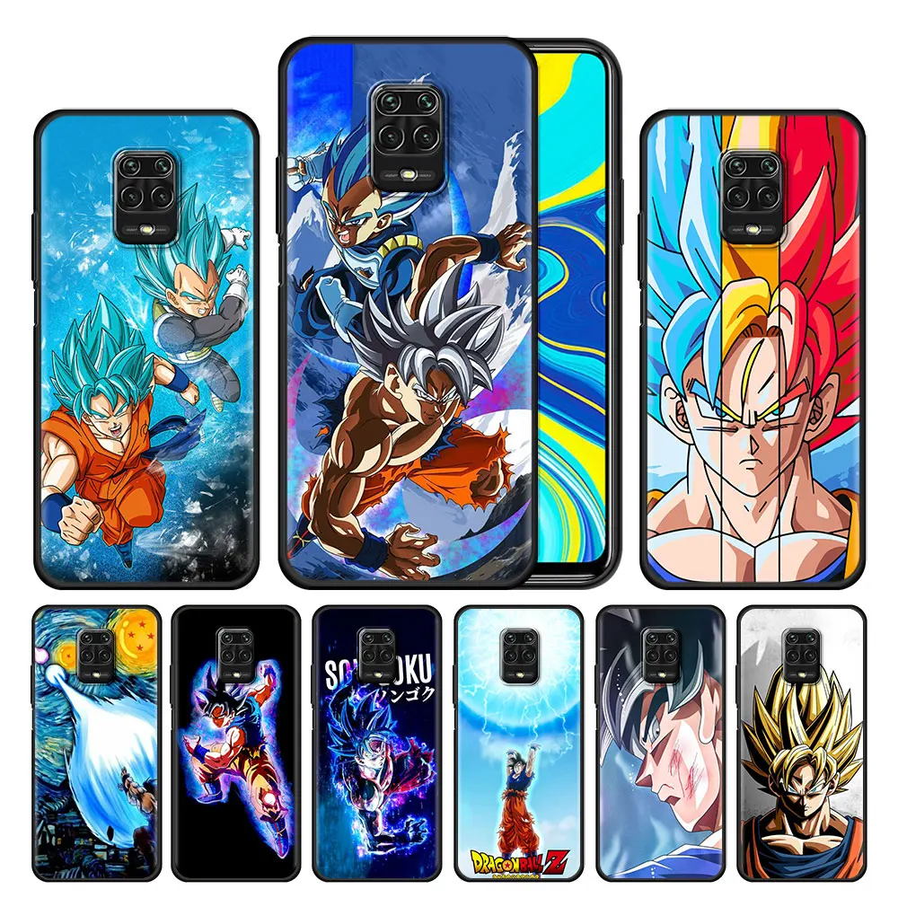 

Phone Case Cover for Xiaomi Redmi Note 10 11 Pro Mi 11 Lite 11T 10T 11S 9T 5G 10S Matte Fashion Super Dragon Ball Z Goku Manga