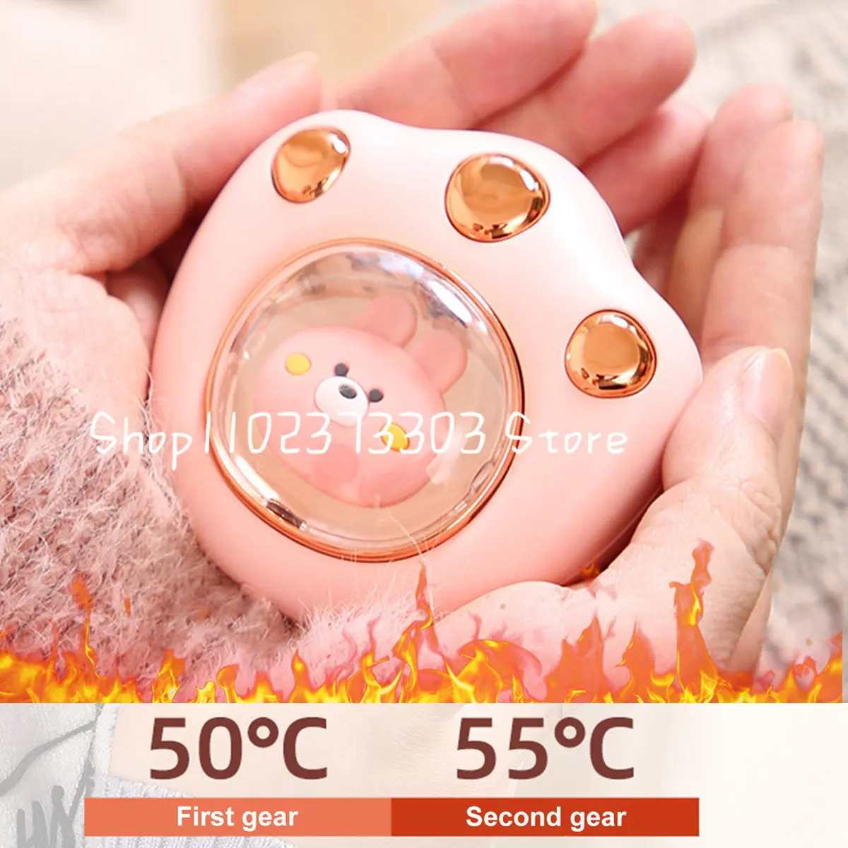 

Mini Portable Hand Warmer Cat Paw Cute Winter Heater Quick Heating 1200mAh/2400mah USB Rechargeable Pocket Electric Hands Heater