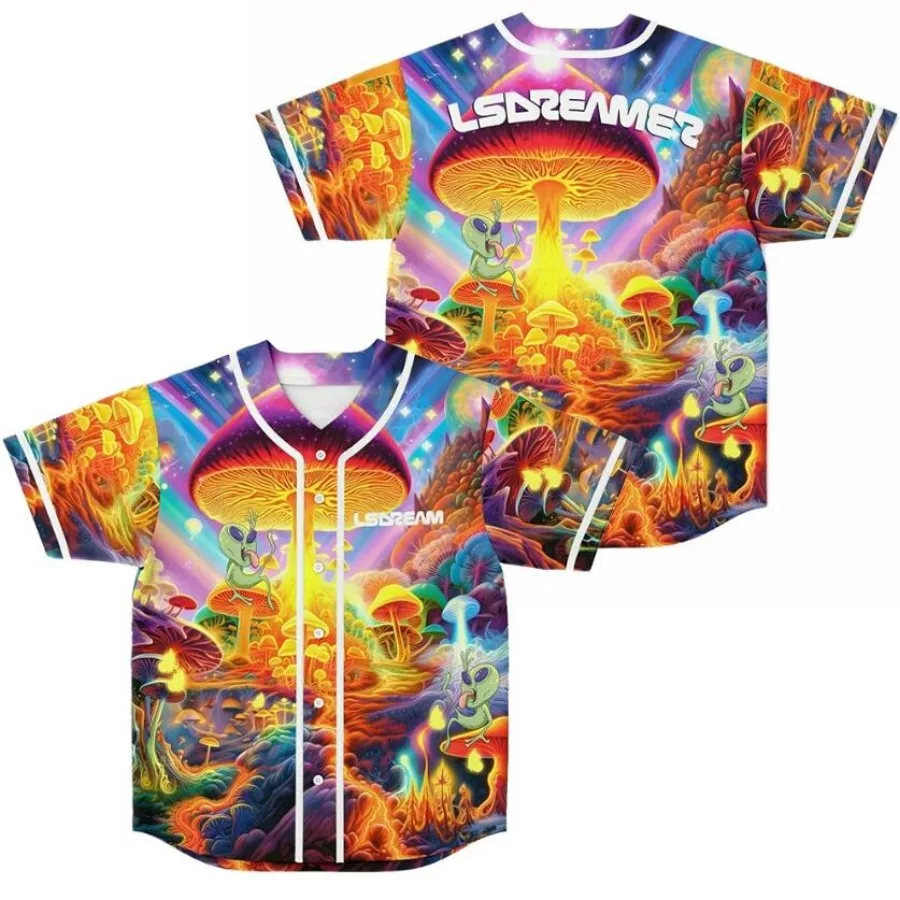 Футболка Lsdream Merch с коротким рукавом бейсбольная Джерси уличная одежда форма в