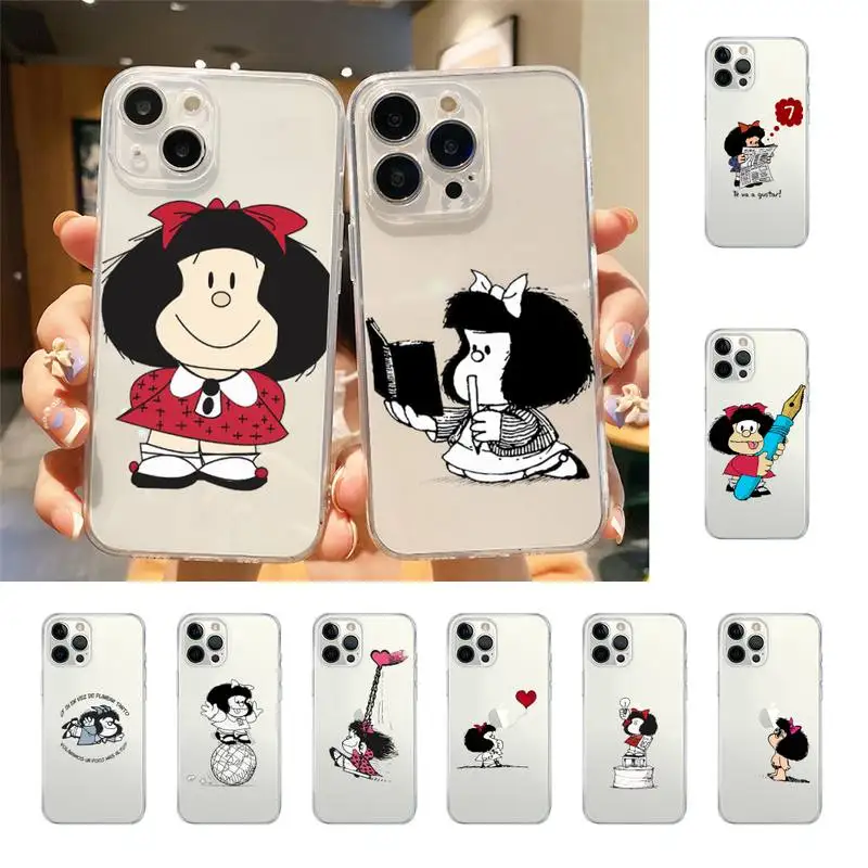 

Mafalda Phone Case For Iphone 7 8 Plus X Xr Xs 11 12 13 Se2020 Mini Mobile Iphones 14 Pro Max Case