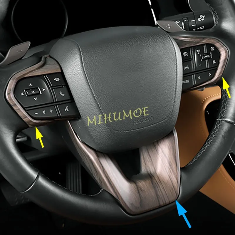 Накладка на кнопки рулевого колеса персикового дерева для 2022 2023 2024 2025 Lexus NX250 NX450h +