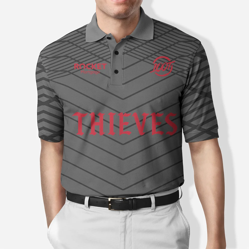 

New 100T team uniform League of Legends POLO short-sleeved CSGO e-sports SHOX competition suit summer e-sports Polo shirt Dota