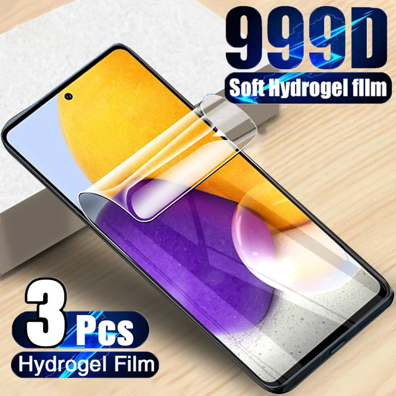 

3PCS Protective Hydrogel Film for Samsung A51 A52 A50 A12 A02S A21S Screen Protector For Galaxy A71 A72 A10 A20 A70 A31 A32 film