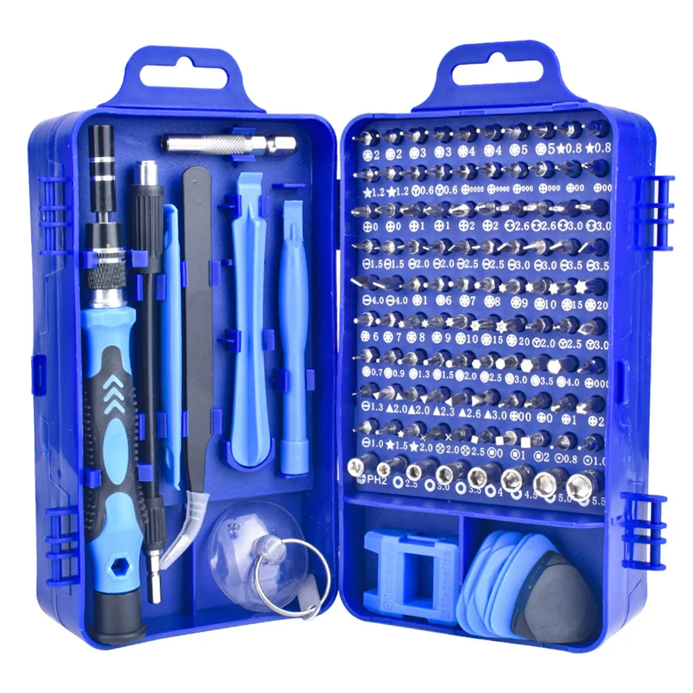 

115 In 1 Precision Screwdriver Set Magnetic Screwdriver Multi-function Mini Screwdriver Head Phone Repair Hex Torx Hand Tool