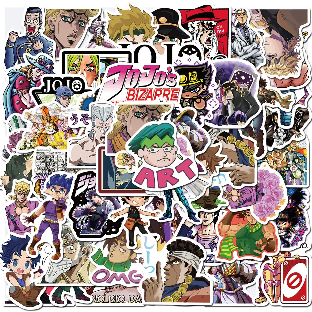 

10/30/50PCS Japanese Anime Jojo's Bizarre Adventure Graffiti Sticker Luggage Laptop Waterproof Sticker Wholesale