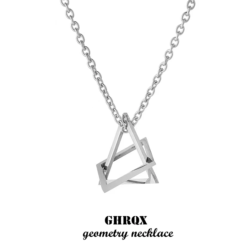 Популярное классическое геометрическое ожерелье с подвеской, мужское ожерелье-цепочка для мужчин, ювелирное изделие в подарок
