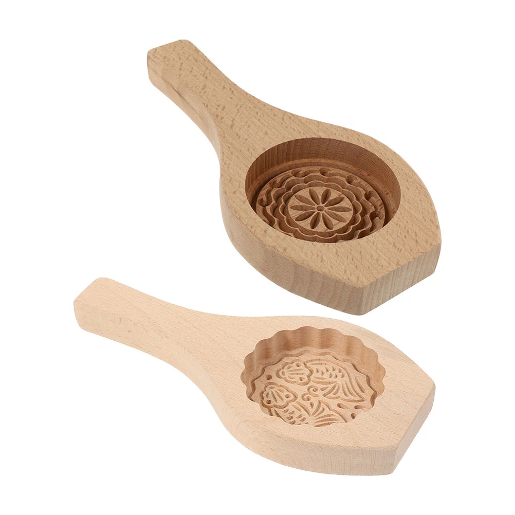 

2Pcs Exquisite Creative Moon Cake Molds Molds for Bakery Home