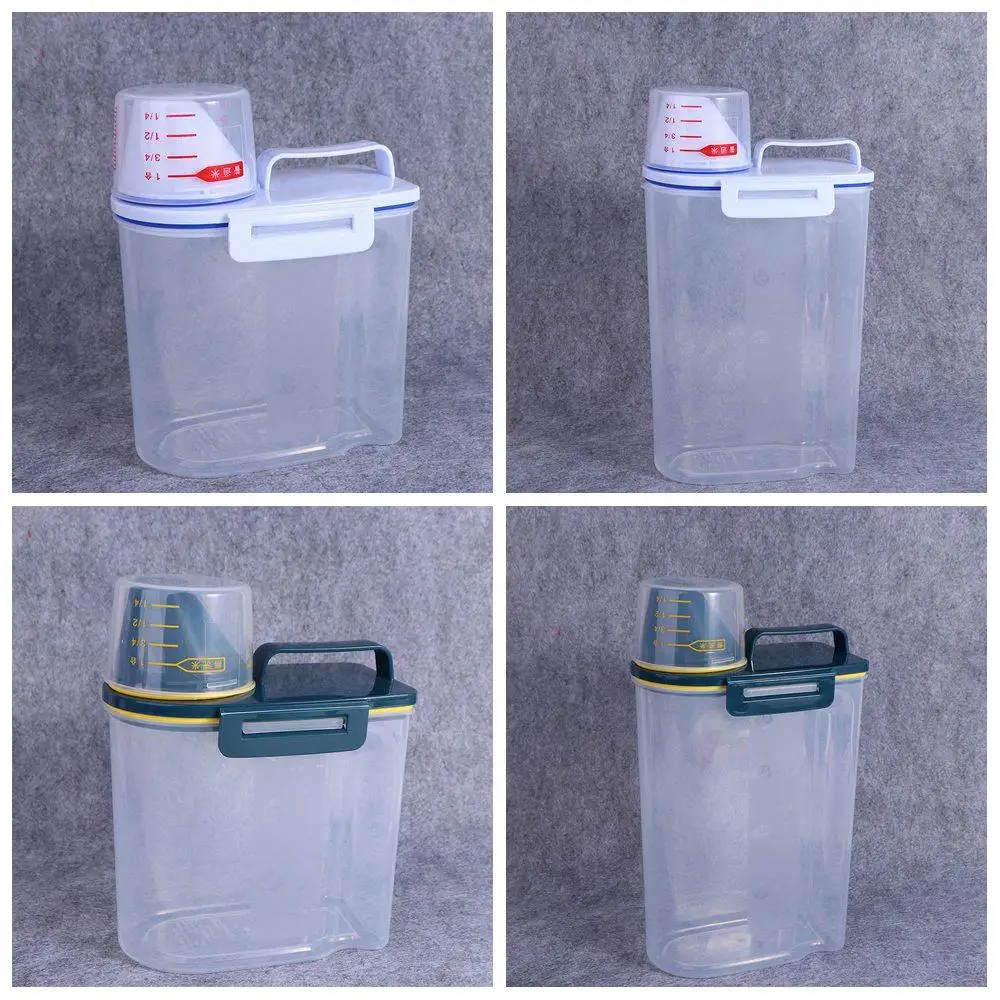 

With Measuring Cup Sealed Jar Pet Supplies Accessories Pet Food Storage Bucket Food Bucket Food Storage Tank