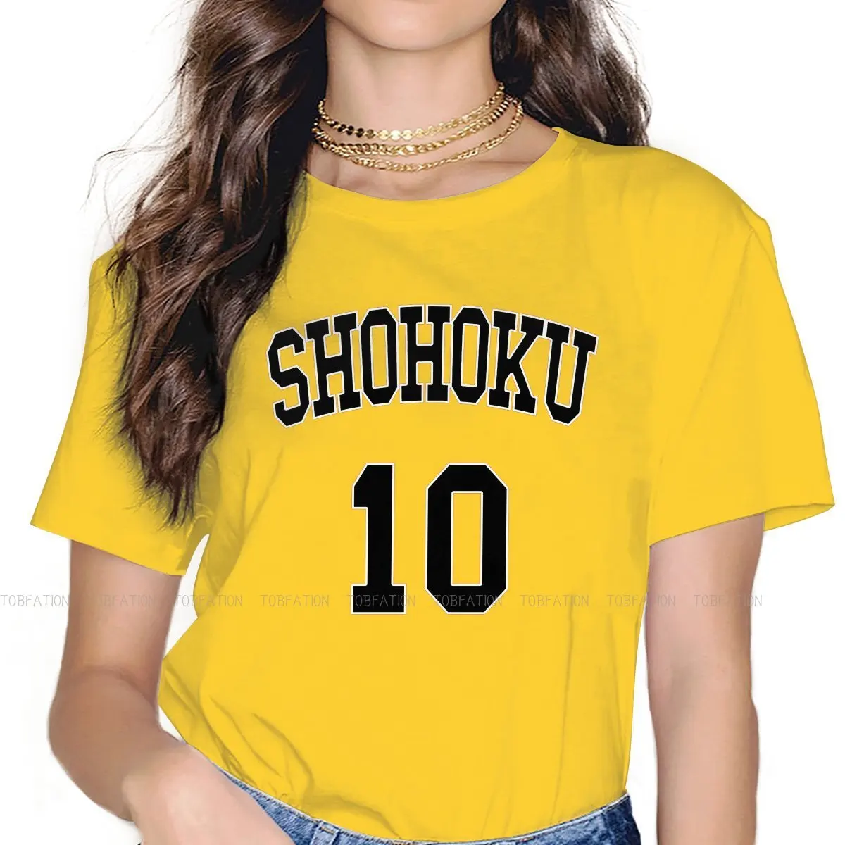 

Хипстерские футболки SHOHOKU Slamdunk Sakuragi Hanamichi женский стиль 5XL футболка с круглым вырезом большой размер