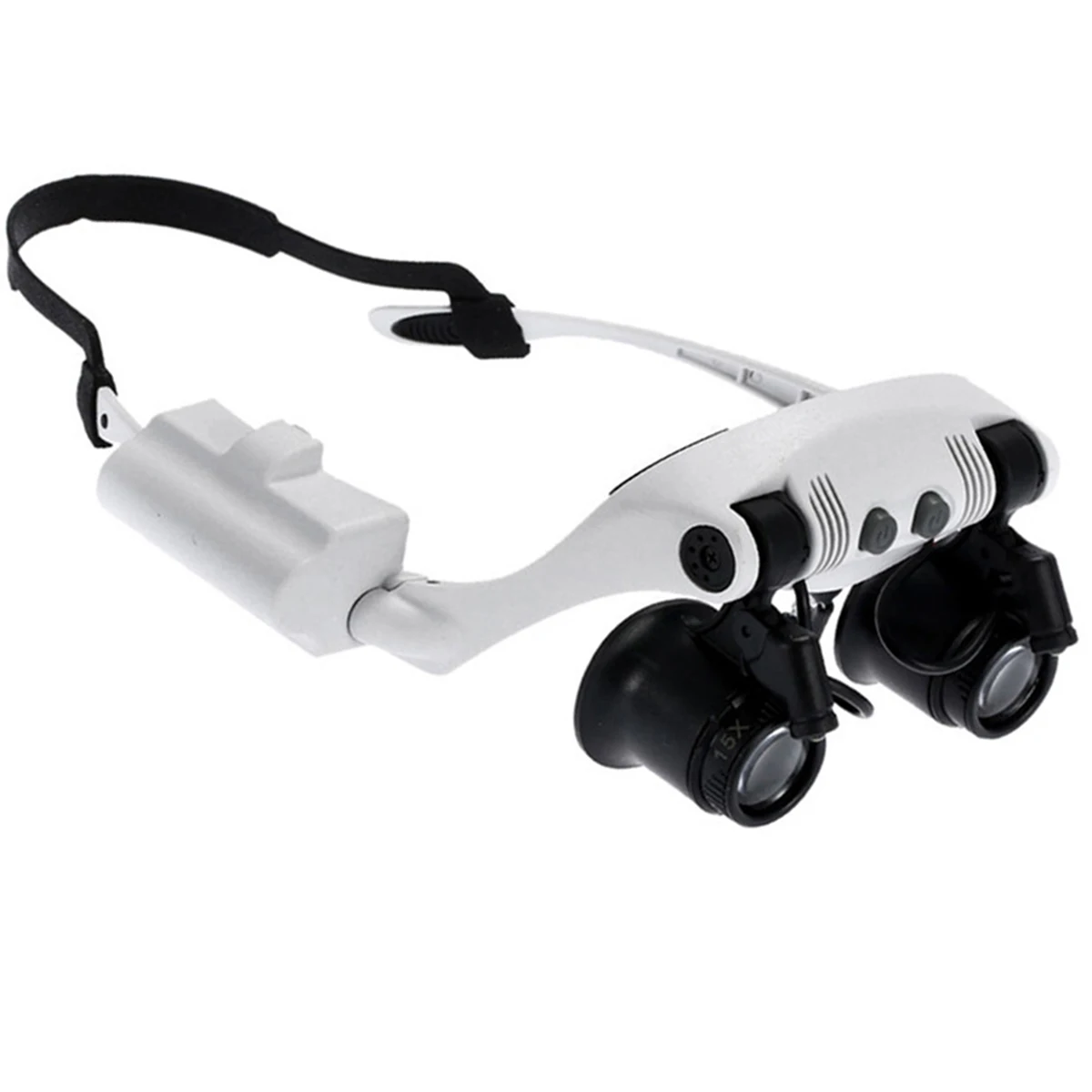 

Magnifying Glass 10x 15x 20x 25x LED Illumination Double Eyes Jewelry Clock Repair Loupe Glasses Magnifier Magnifying Glass