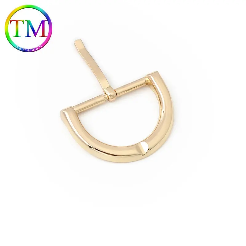 10-50Pcs Semicircle Strap Webbing Buckle Bag Strap Adjustable Buckles Flat Metal D Ring Pin Buckle Diy Hardware Accessories