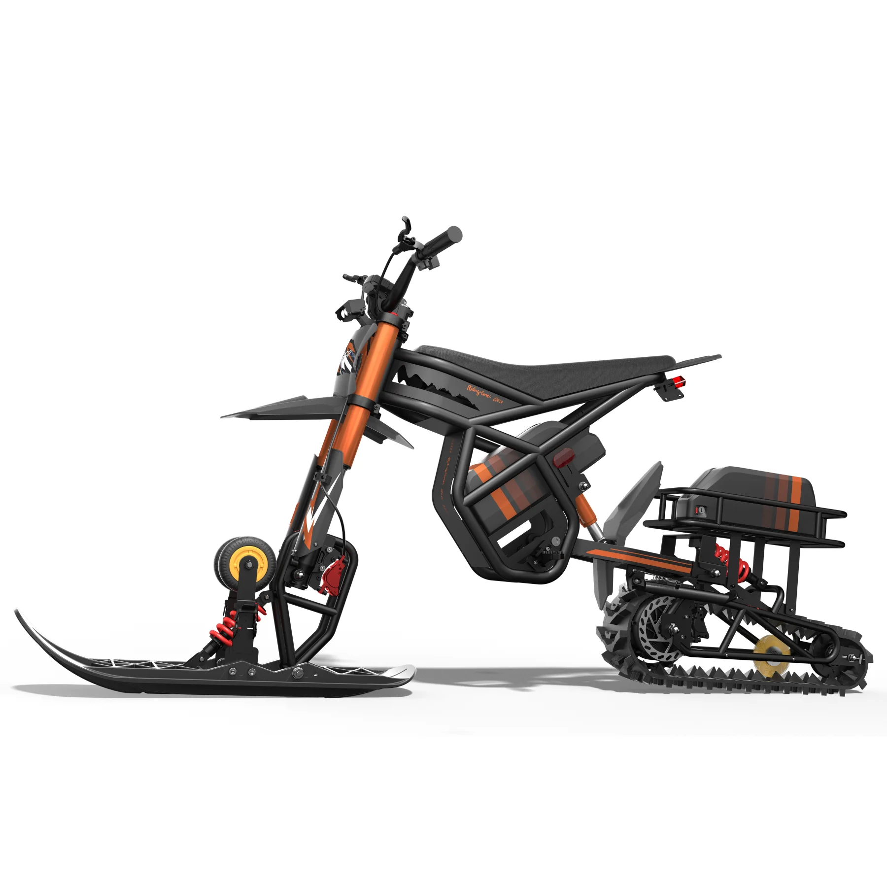 Фото Электрический мотоцикл Ridingtimes GR73 PRO/GT54 PRO: аксессуары для самостоятельной сборки, подходят для зимней езды по снегу №4