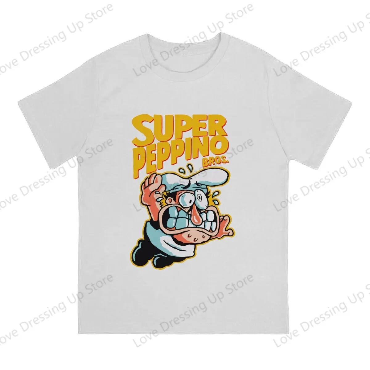 Мужская футболка Super Peppino из 100% чистого хлопка футболки с короткими рукавами