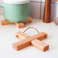 wooden coaster removable heat resistant placemat wood table mat pads for pan pot bowl holder wooden placemats dining table decor