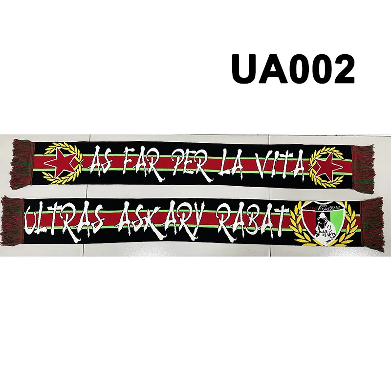 Эластичный шарф для фанатов двухсторонний вязаный размер 145*18 см UH0701