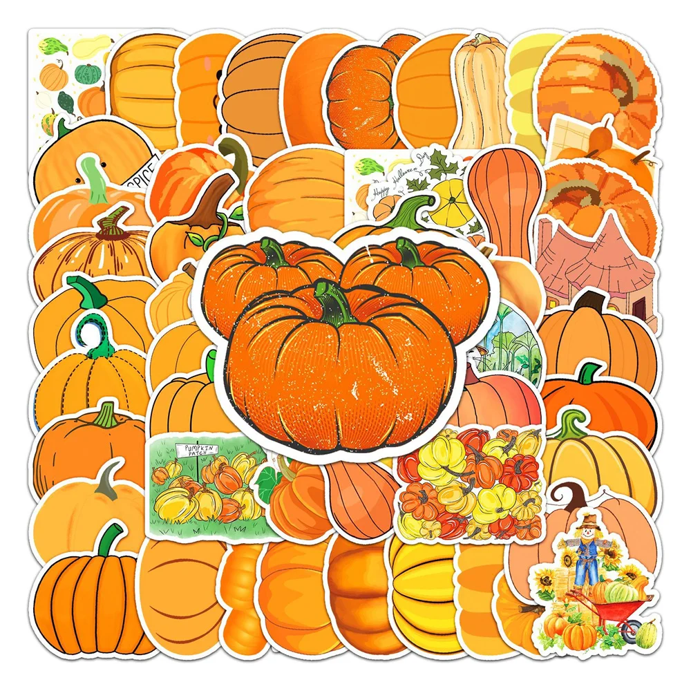

Наклейки Детские Мультяшные в виде тыквы, 10/30/50 шт.
