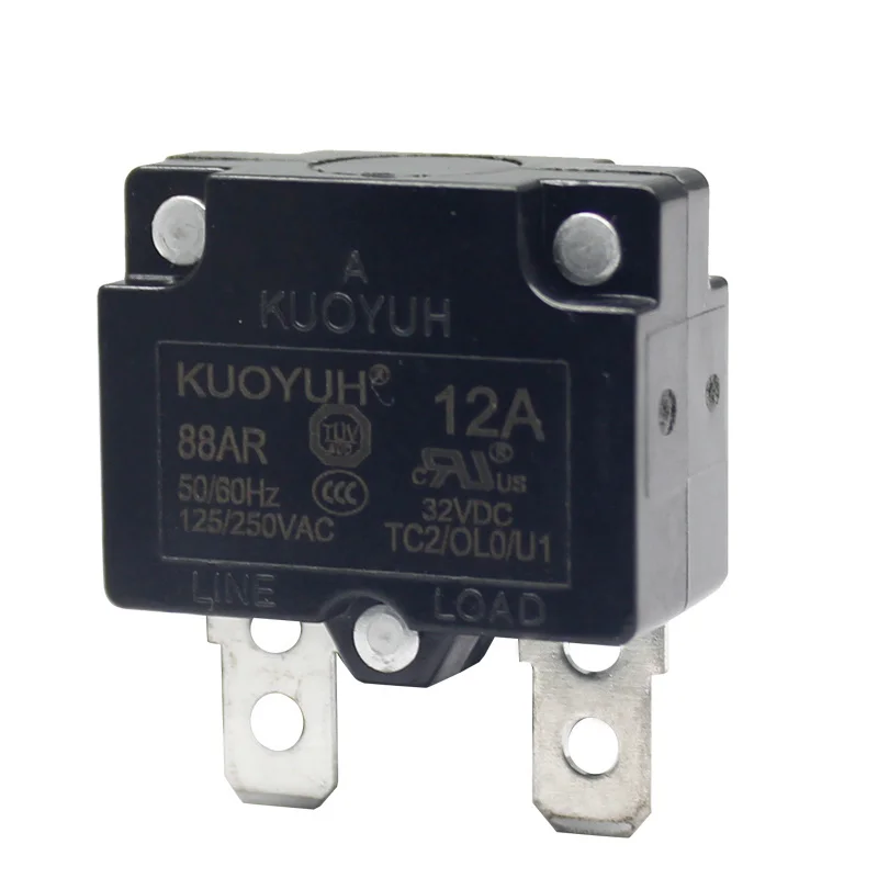 

Kuoyuh 88ar series 3A 5A 10A 12A 15A 20A 25A 30A overload protector auto recloser battery protector circuit breaker