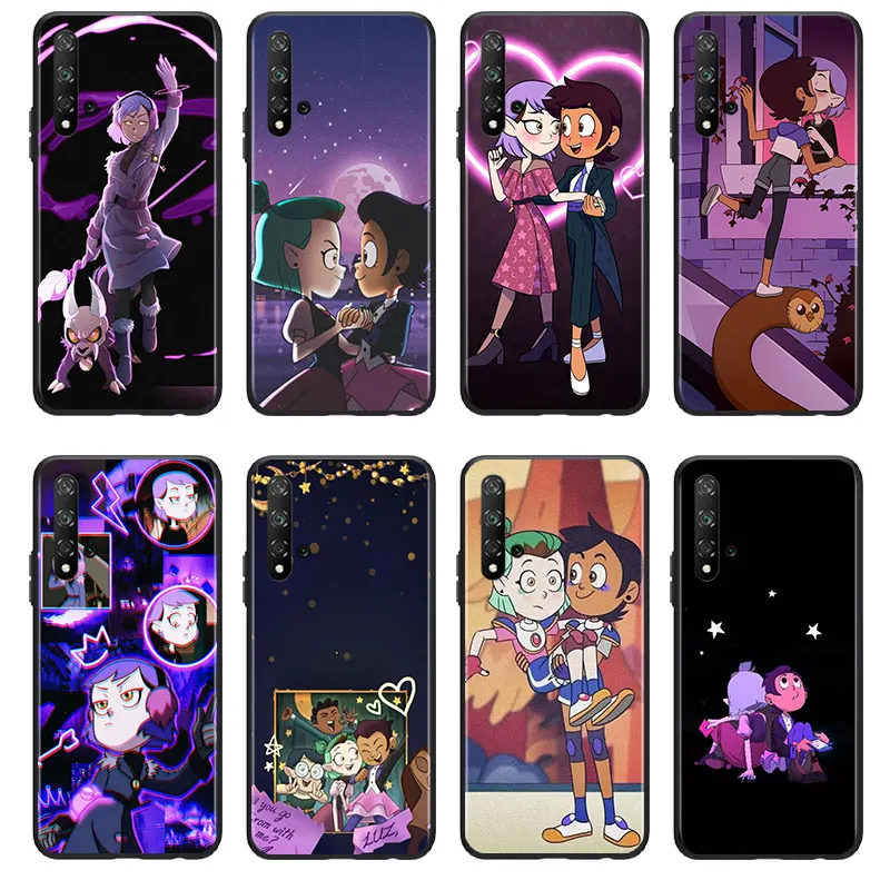 

Magic Full House Phone Case For Huawei Honor 60 50 X30 30i 20 10 10i 10X 9X 9S 9C 9 8X 8A lite Pro SE Black luxury Silicone Back