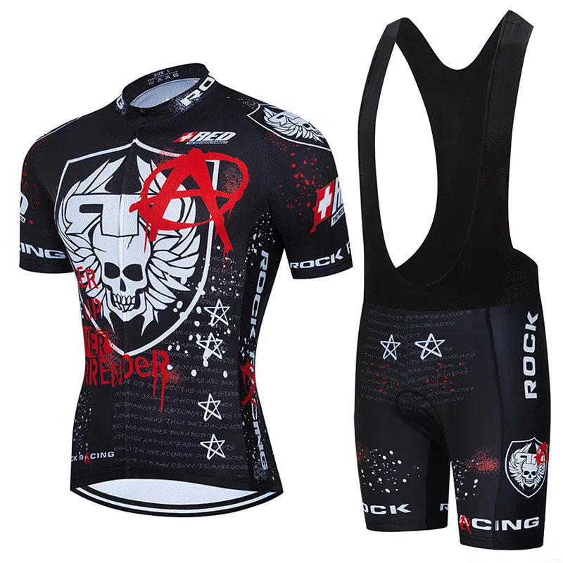 

2021 New 2021 Black Cycling Jersey 9D Bib Set MTB Uniform Bicycle Clothing Quick Dry Bike Clothes Breathable Men's Short Maillo
