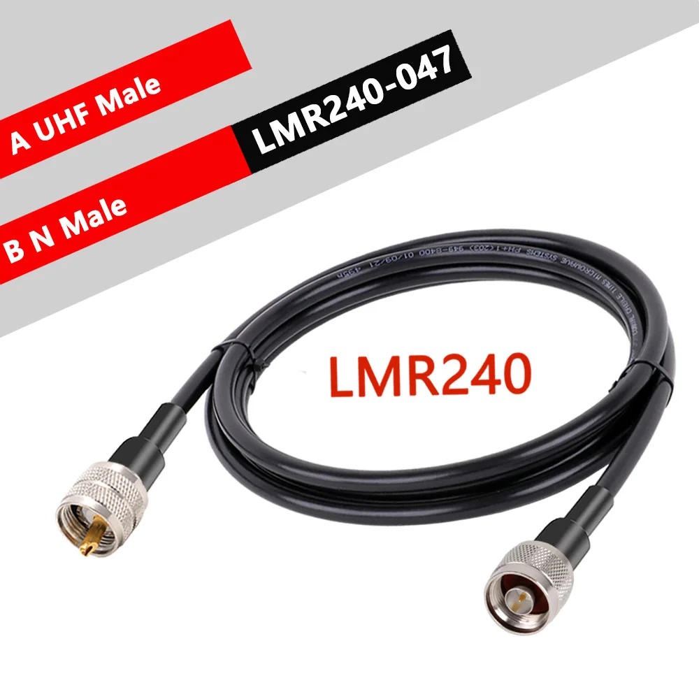 

1 шт. PL259 UHF Male SO239 UHF Female BNC Male to N Male N Female Разъем RF Коаксиальный кабель LMR240 50 Ом Удлинительный антенный кабель