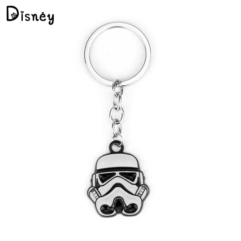 

Disney Star Wars Imperial Stormtrooper Keychain The Storm Troops Helmet Metal Pendant Keyrings Fashion Jewelry Accessories