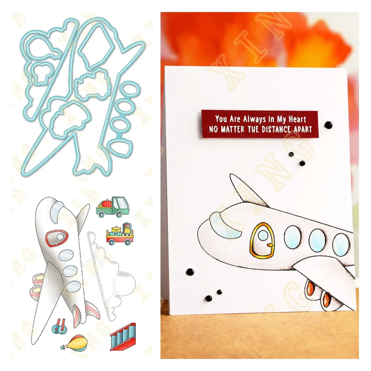 

Plane Fun Pocket Pals 2022 New Arrival Metal Cutting Dies Stamps Scrapbook Diary Decoration Embossing Template Handmade