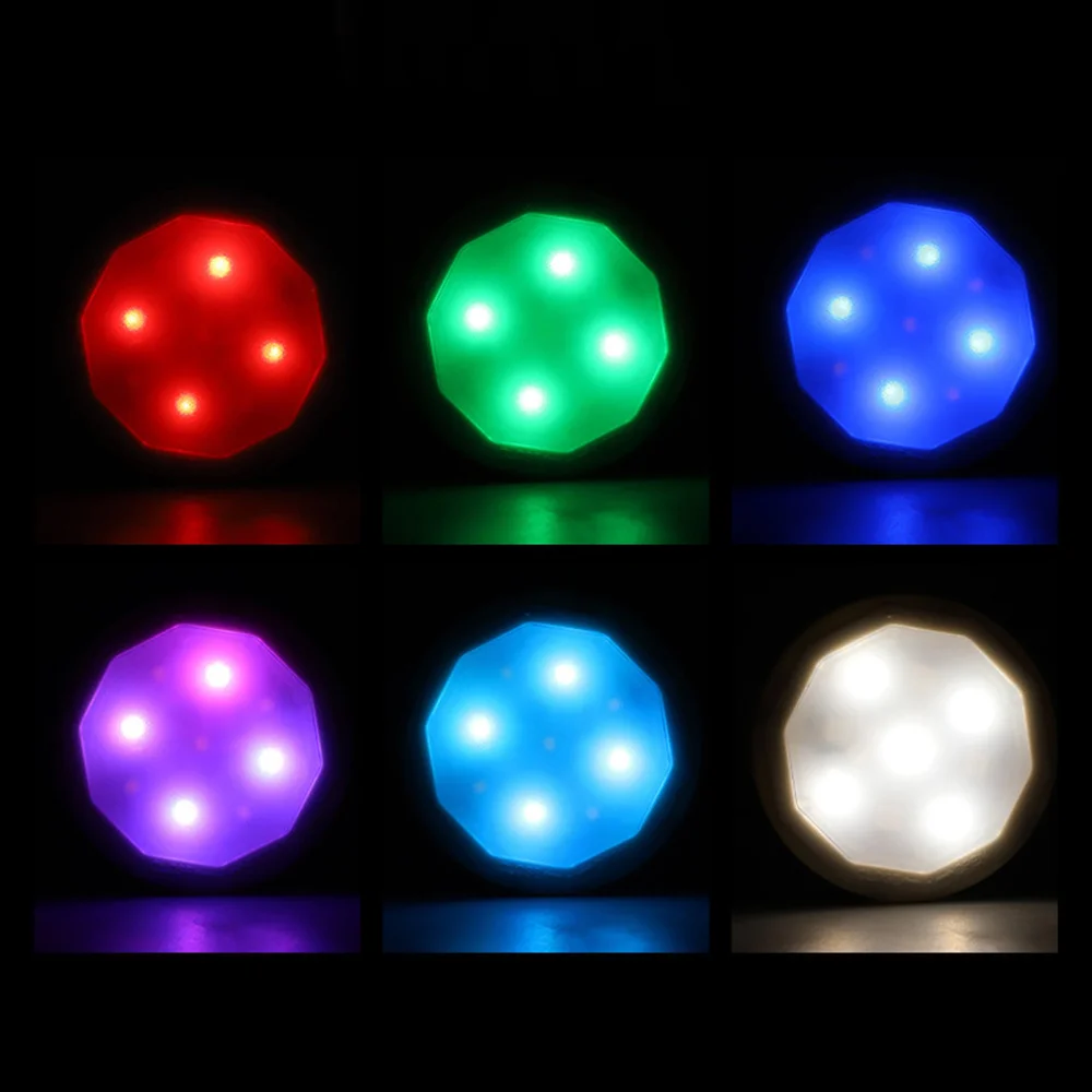 

3 PCS Led Puck Light DC5V USB Recharged RGB Colors Indoor Decoration Portable Closet Lamp for Bedroom,Party,New Year