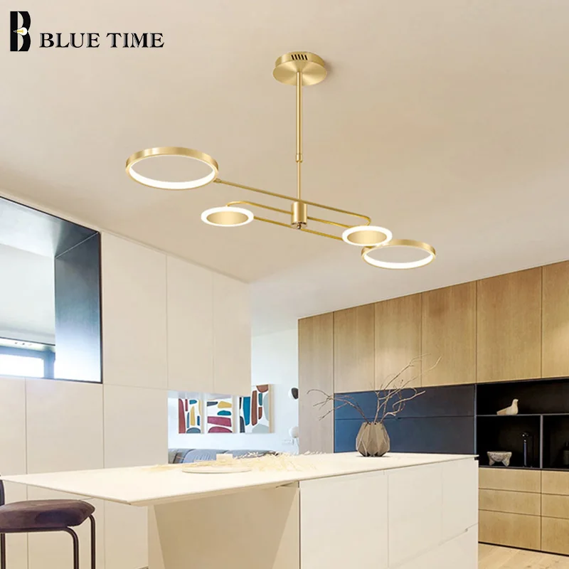 

Modern LED Pendant Light Indoor Decor Pendant Lamp for Dining Room Kitchen Living Room Bedroom Light Home Lighting Fixtures Gold