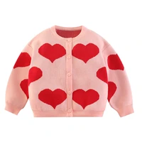 baby girl winter clothes toddler girl cardigan pink heart sweater