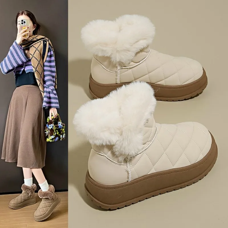 Обувь Зимние сапоги для женщин Сапоги-Женская зимняя обувь Плюшевые 2024 Женские