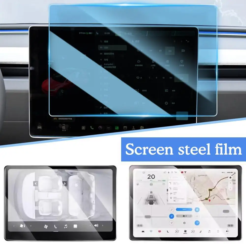 

Tempered Glass Film Protector for New Model 3 Y 2024 Rear Row Center Control Touch Screen Protective Film