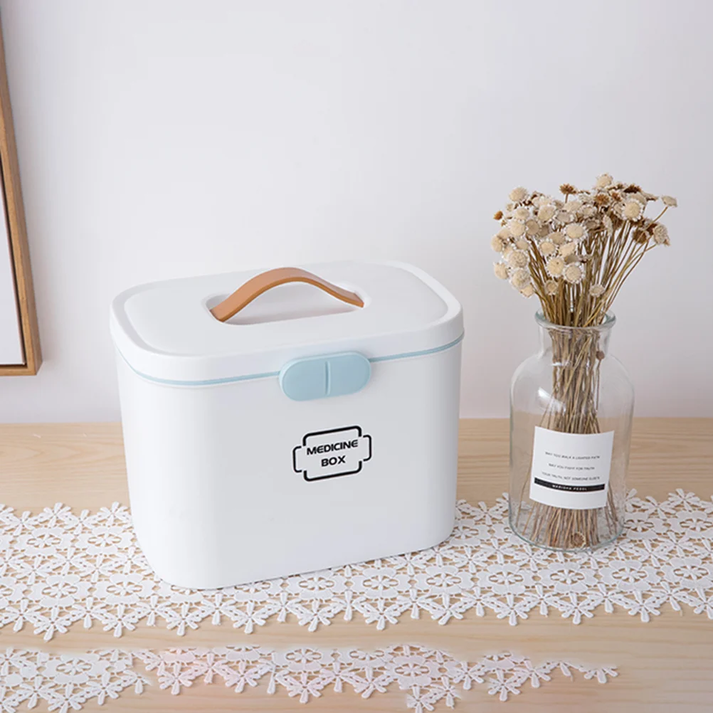 

Boxaid First Organizer Storage Kit Case Container Emergency Travel Lock Containers Family Compartments Divided Tackle Band Bin