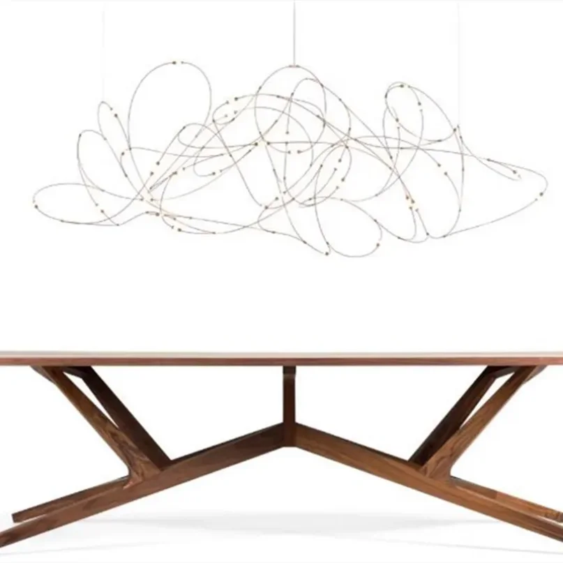 Люстра из флока Moooi Современная Подвесная лампа-Светлячок для отелей вилл