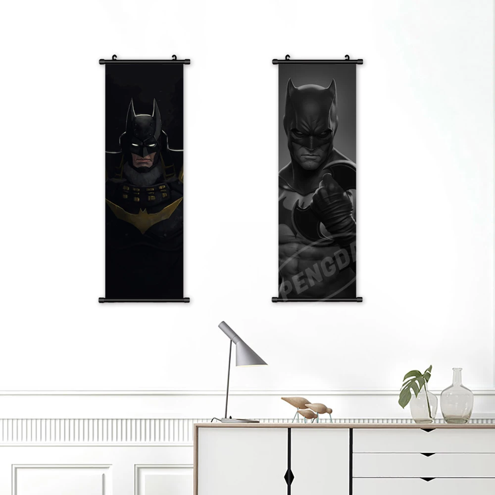 Настенная картина для украшения дома из пластика Бэтмен Висячие свитки