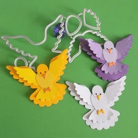 new cute 3d pigeon bird metal cutting dies used for diy scrapbooking card making photo album decoration handmade crafts