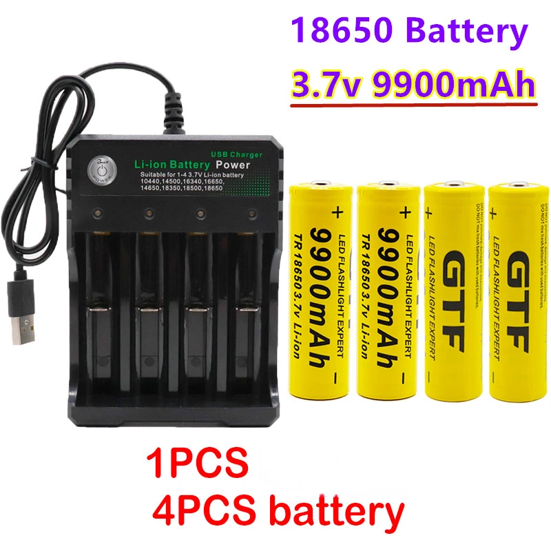 

100% оригинальный 18650 Аккумулятор 3,7 в 9900 мАч перезаряжаемый литий-ионный аккумулятор для светодиодного фонарика батарея 18650 оптовая продажа