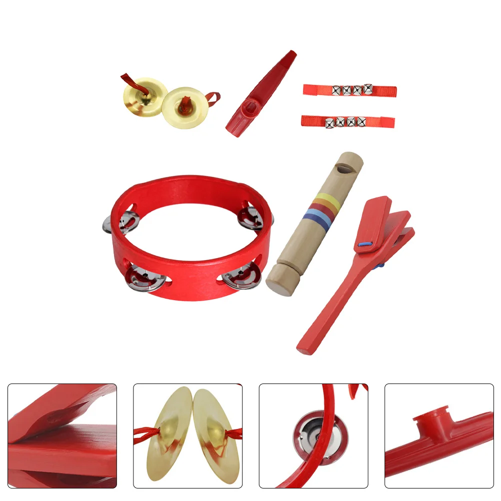 

Ударные музыкальные инструменты 6 шт./компл., детские игрушки для малышей, мальчиков и девочек