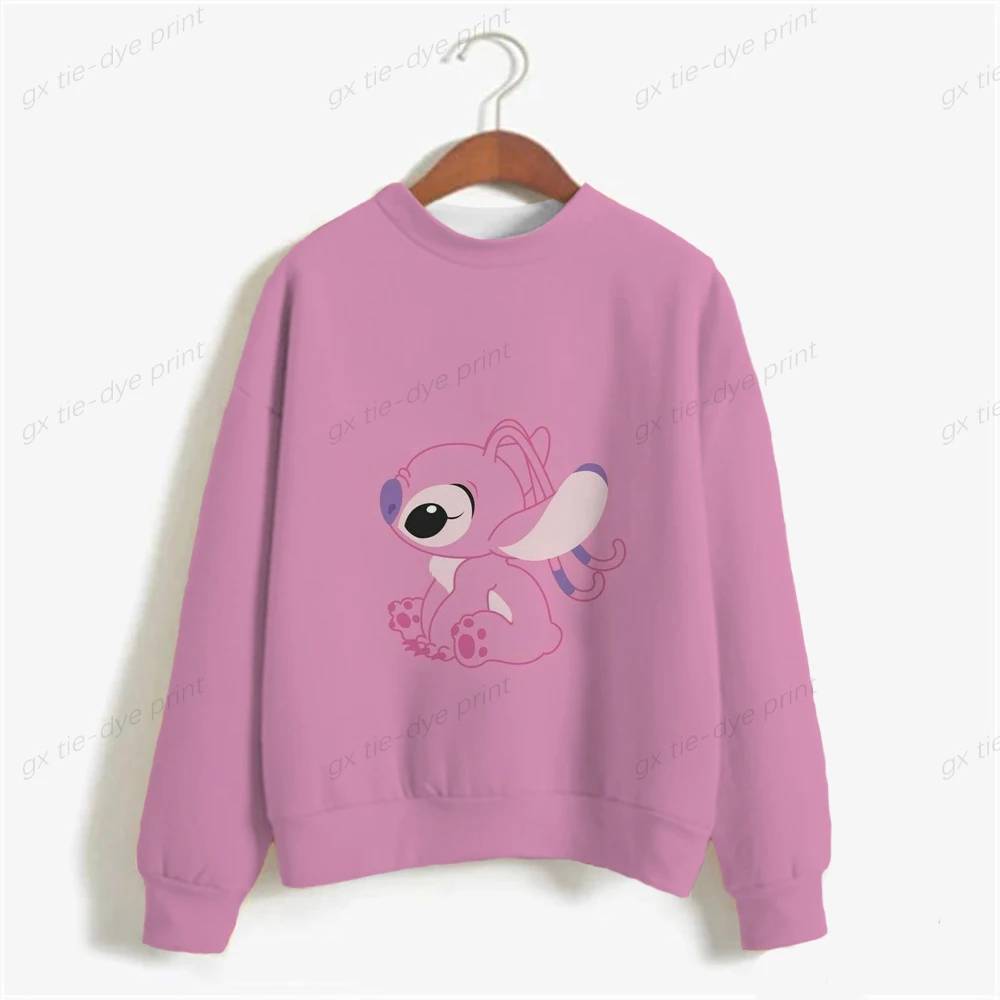 

Disney Stitch Print Cute 90s Pullovers O-neck Autumn Fashion Clothing Women Fall Spring Fashion Female Graphic Sweatshirts