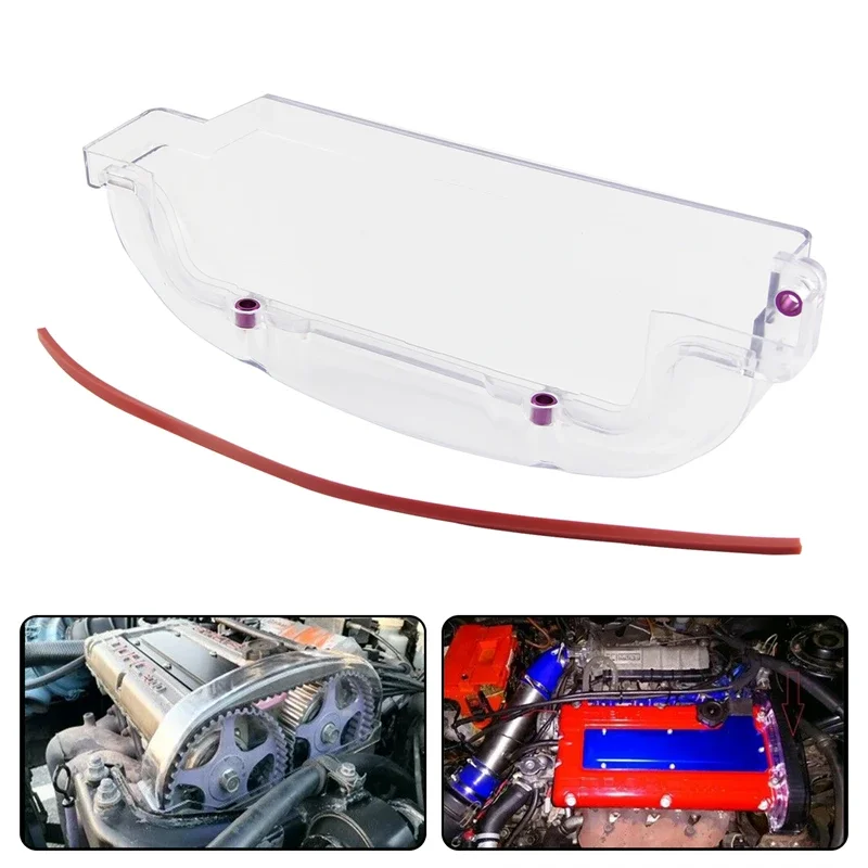Фото Прозрачная крышка кулачкового механизма для Mitsubishi Eclipse 89-94 Galant 87-92 Lancer EVO I II III 92-96 4G63 4G63T 2L №1