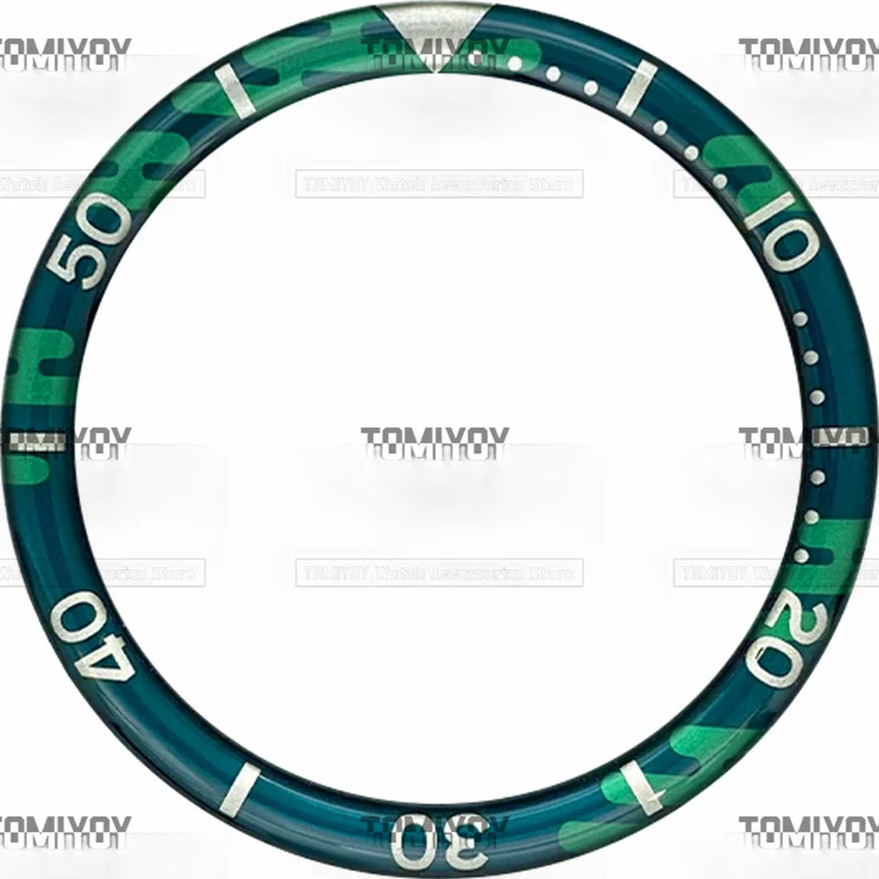 39 мм вариант C желтый синий черный зеленый резиновый плоский циферблат с вставкой