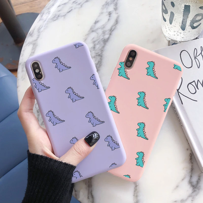 

Phone Case For Samsung Galaxy M52 A21S A12 A50 A70 A51 A71 A41 S8 S9 S10 S20 FE S21 Plus Ultra A32 A52 A72 Cute Dinosuar TPU Bag