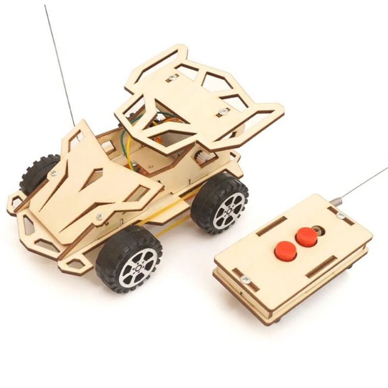 

STEM игрушки научный проект обучение Diy набор беспроводной 4WD радиоуправляемая модель автомобиля научный эксперимент игрушки Наборы